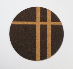 Laser Cut Coasters Made of Cork Sheet