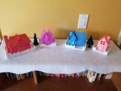 Christmas Putz Houses 3D Printer Model