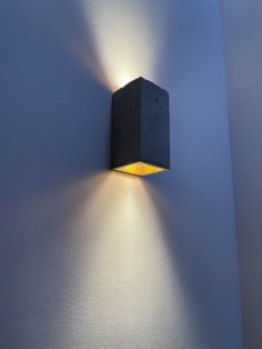 Luxurious Concrete Wall Lamp 3D Printer Model