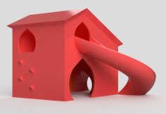 Hamster House With Slide 3D Printer Model