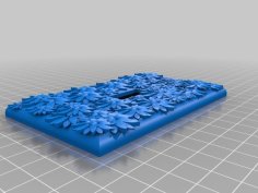 Custom Flower Light Switch Cover 3D Printer Model