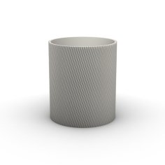 Vase / Penholder Knurled Minimalistic 3D Printer Model