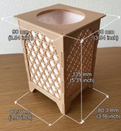 Lampshade (Traditional Japanese Patterns) 3D Printer Model