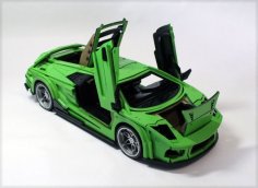 Laser Cut Lamborghini Car