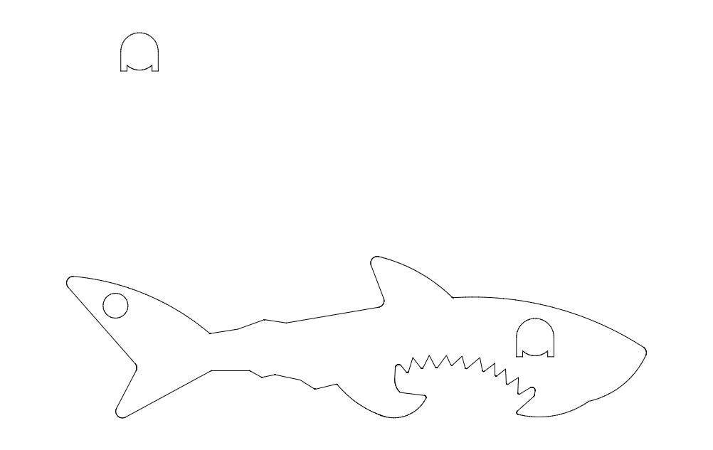 Файл dxf акулы