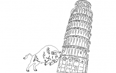 Archivo dxf de la torre de Pisa