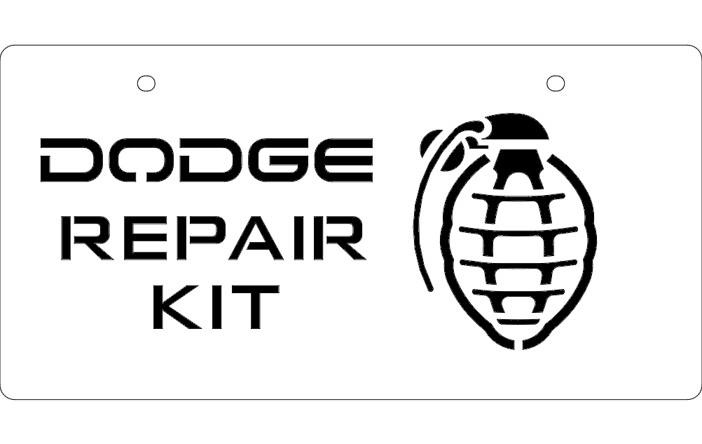 dxf-файл ремонтного комплекта Dodge