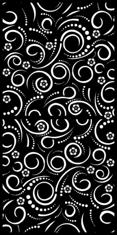 Vector Floral Seamless Pattern Swirl Shapes Free Vector
