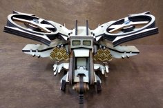 Lasergeschnittener Skorpion-Hubschrauber-Avatar