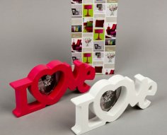 Laser Cut Love Heart Photo Frames Free Vector