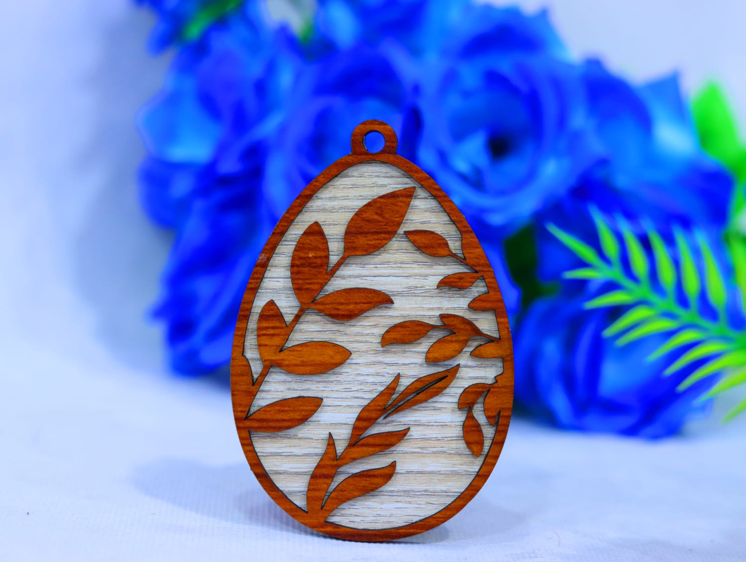 Laser Cut Easter Egg Ornament Free Vector