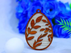 Laser Cut Easter Egg Ornament Free Vector