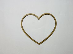 Laser Cut Heart Cutout Unfinished Wood Shape Craft Free Vector