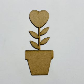 Laser Cut Flower Pot Shape Unfinished Wood Craft Cutout Free Vector