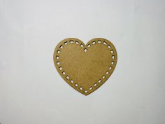 Laser Cut Heart Shape Wood Cutout Free Vector