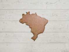 Laser Cut Brazil Wood Cutout Shape Free Vector