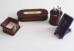 Desk Organizer Set 3 Mm DXF File