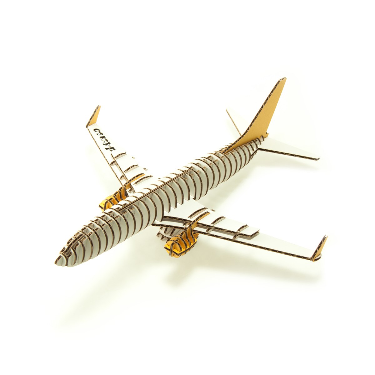 Rompecabezas 3D de avión cortado con láser