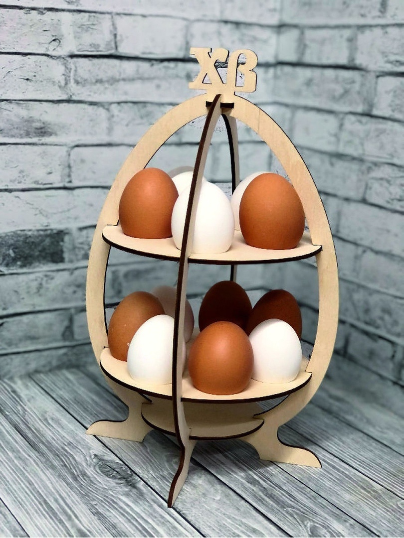 Laser Cut Easter Egg Display Stand Easter Table Decor Free Vector