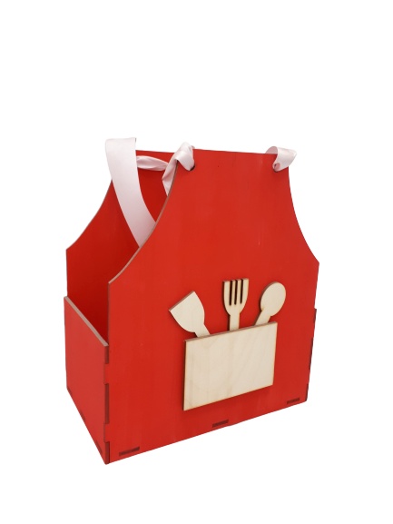 Caja de regalo con forma de delantal cortado con láser Caja de regalo para el día de la madre