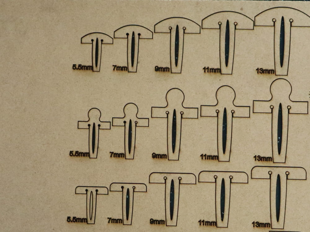 Laser Cut Honeycomb Bed Hold Down Pins Laser Crumb Tray Pins Free Vector