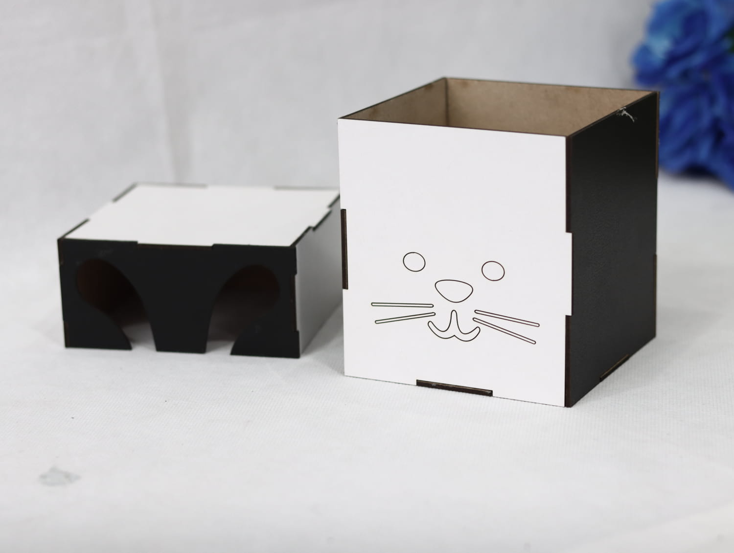 Laser Cut Bunny Box 3mm Free Vector