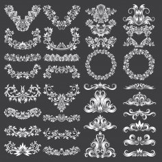 Elementos de Design Decorativos Ornamentados
