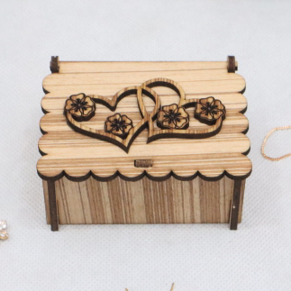 Laser Cut Small Jewelry Box 3mm Free Vector