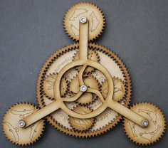 Laser Cut Wooden Gearbug Mechanical Toy SVG File