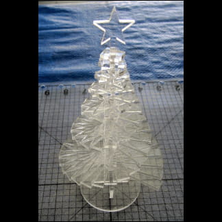 Laser Cut Spiral Christmas Tree SVG File