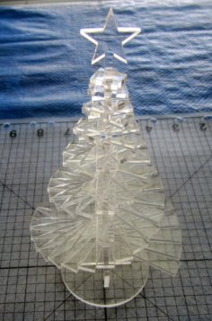 Laser Cut Spiral Christmas Tree SVG File