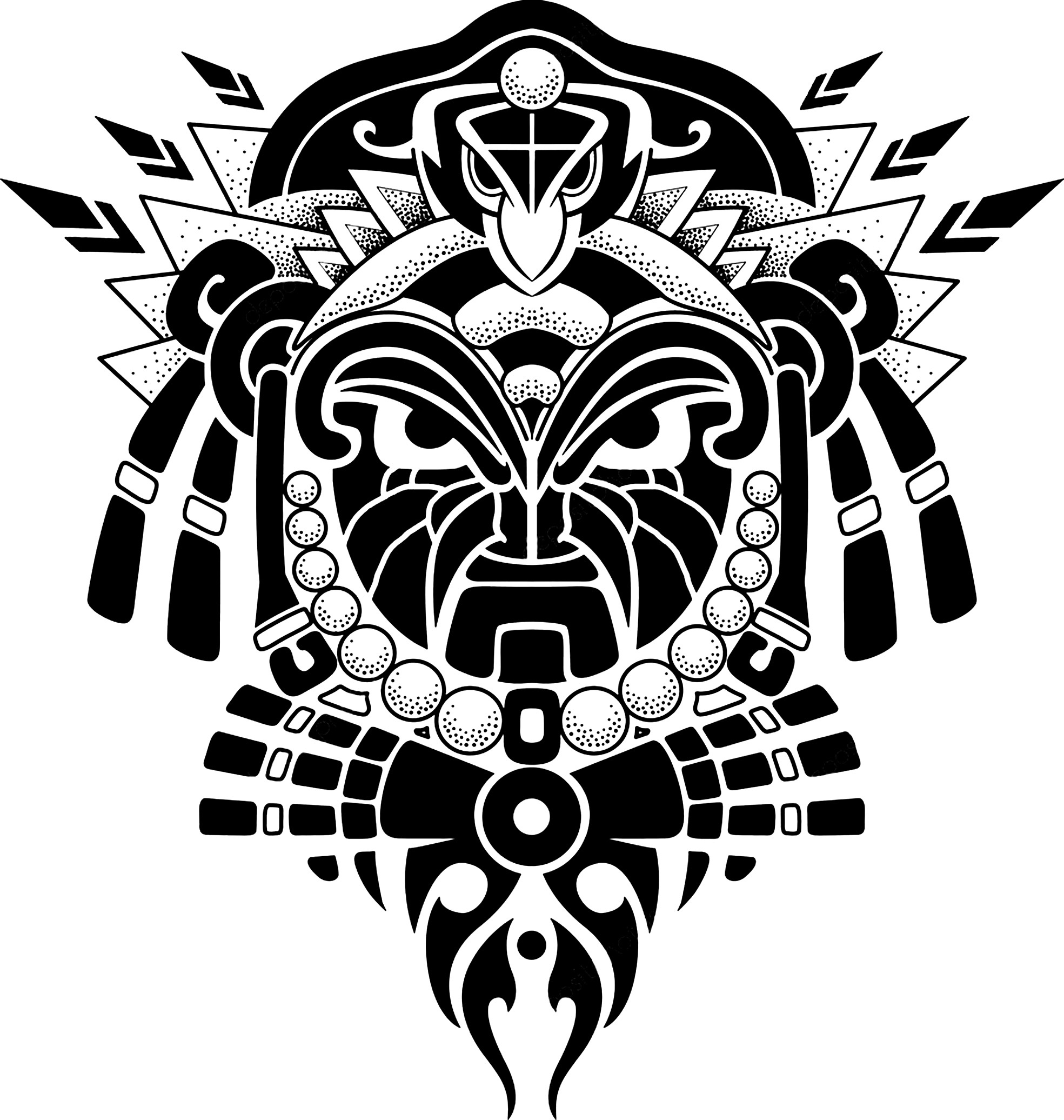 Lasergeschnittene gravierte Maori-Muster-Designs