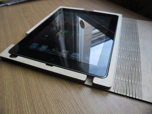 Lasergeschnittene iPad-Hülle aus Holz