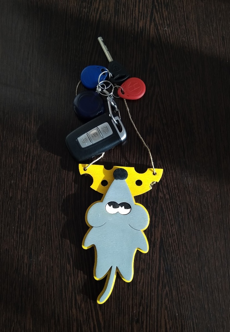 Мышь Custom Rat Keychain Gift Laser Cutting Template