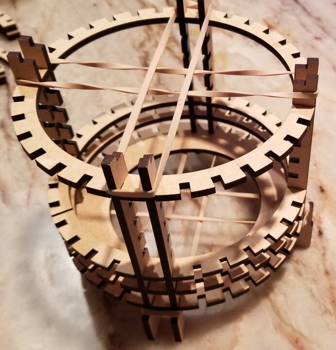 Laser Cut Wood Matrix Lamp SVG File