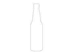 Silueta De Botella DXF-Datei