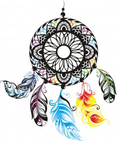 Dreamcatcher Color Free Vector