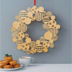 Laser Cut New Year Wreath