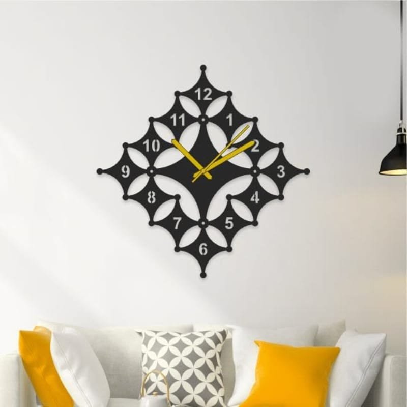 Laser Cut Stylish Wall Clock Modern Home Decor