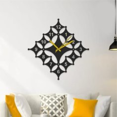 Laser Cut Stylish Wall Clock Modern Home Decor