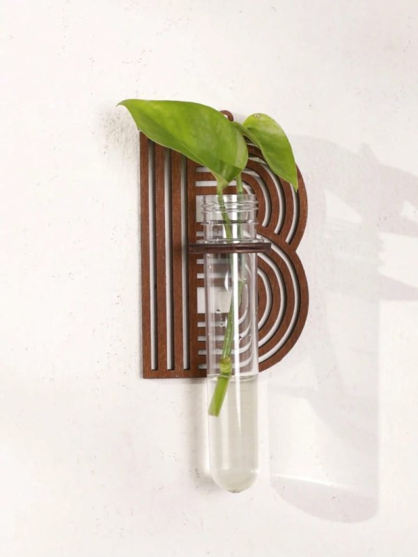 Laser Cut Letter Shaped Plant Propagation Station