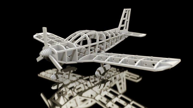 Laser Cut ZLIN Z 242 Aircraft