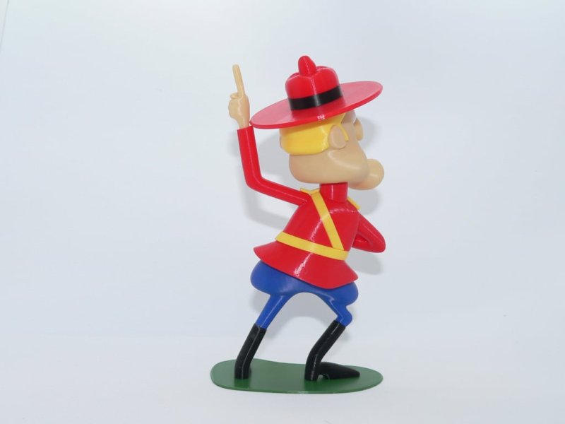 Dudley DoRight 3D Printer Model Download Free STL File 3axis.co