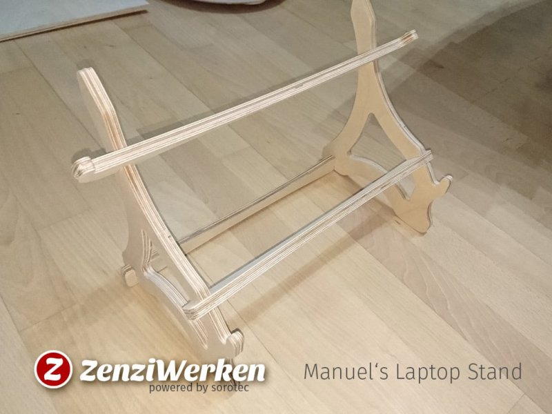 Laser Cut Manuel Laptop Stand CNC/Laser