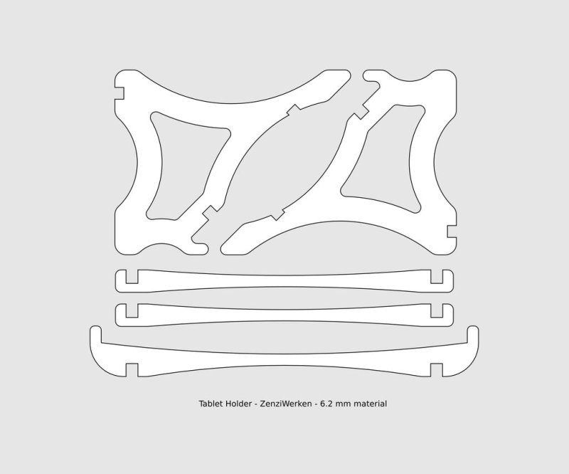 Laser Cut Manuel Laptop Stand CNC/Laser