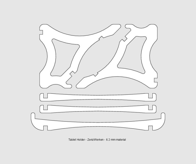 Laser Cut Manuel Laptop Stand CNC/Laser