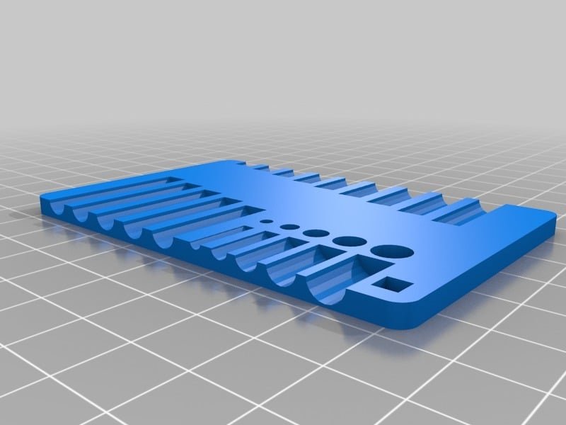 Screw And Bolt Sorter / Credit Card Sized Measurement Tool ISO 3D