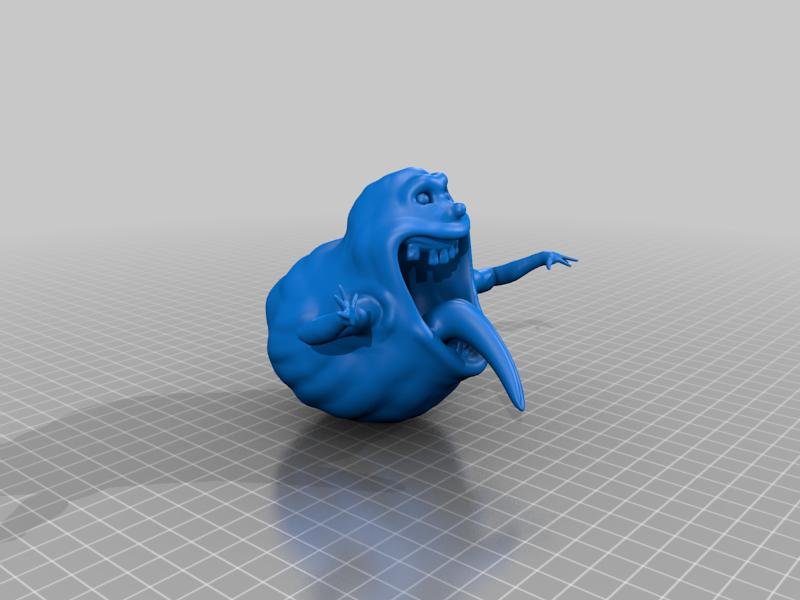 Slimer Ghostbusters 3D Printer Model Download Free STL File - 3axis.co