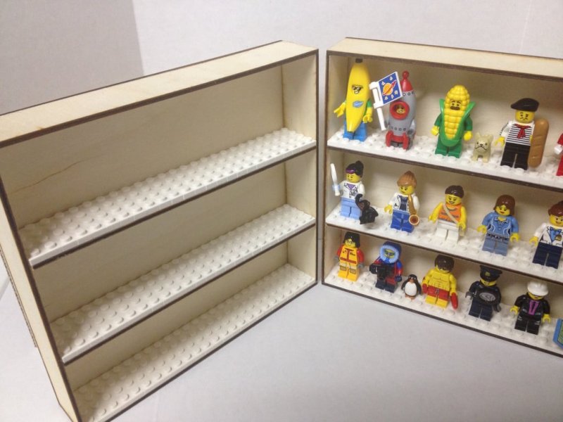 Laser Cut Small Custom Display Box for LEGO Minifigures