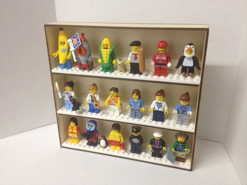 Laser Cut Small Custom Display Box for LEGO Minifigures